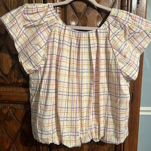 Pinch Vibrant Plaid Top